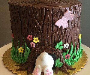 Bunny in a Tree Cake