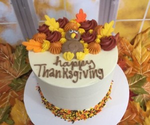 Happy Thanksgiving Turkey Cake