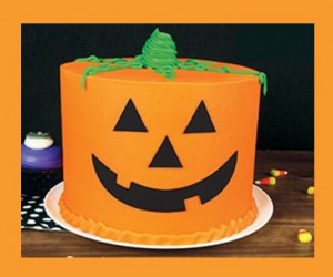 Jack O' Lantern Halloween Cake