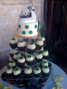 St. Patrick's Day Cupcake Tower