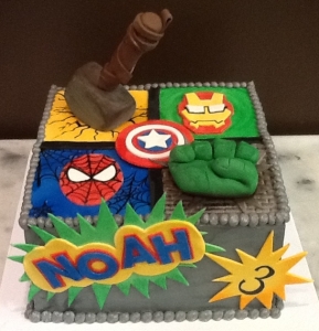 Avengers Themed Cake