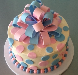 Baby Reveal Cake Dots