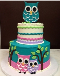 Baby Shower Owl Cake