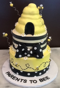 Bee Hive Baby Shower Cake