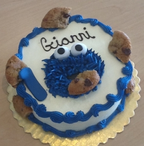 Cookie Monster Smash Cake