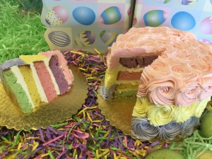 Easter Ombre Cake
