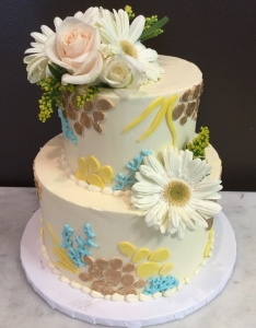 Floral Vintage Wedding Cake