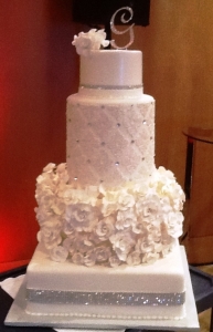 Fondant Floral Wedding Cake