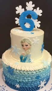 Frozen Elsa Face Cake