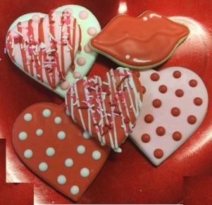 Hearts & Lips Cookies 