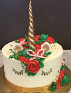 Holiday Unicorn Cake