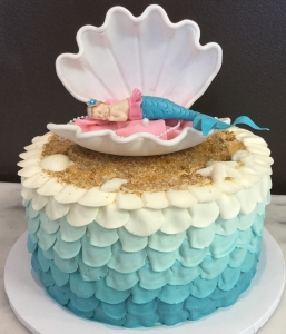 Mermaid Baby Shower Cake