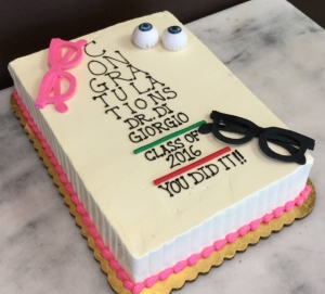 Optometrist Graduation Cake