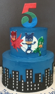 PJ Masks City Scape Tiered Cake