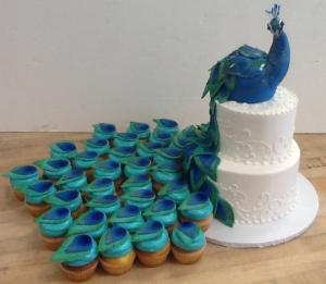 Peacock Wedding Cake