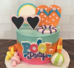 Pool Party Cake 