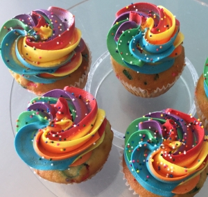 Rainbow Cupcakes
