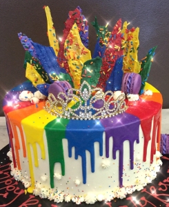 Rainbow Drip Cake