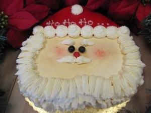 Santa Face Cake