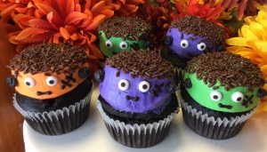 Scary Monster Cupcakes