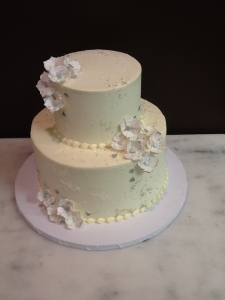 Silver Dusted Wedding Cake