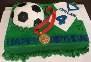 Soccer Ball and Jersey Cake