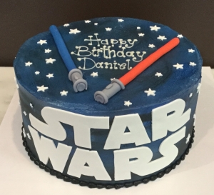 Star Wars Light Saber Cake
