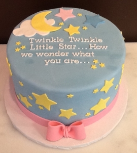 Twinkle Little Star Shower Cake