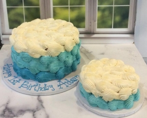 Blue Waves Cake and Smash Cake