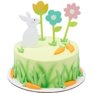 Bunny and Flower Cake