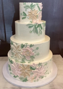 Buttercream Floral Wedding Cake