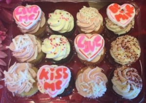 Conversation Hearts Mini Cupcakes