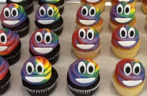 Emoji Rainbow Cupcakes