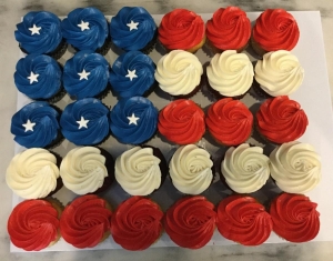 Flag Cupcake Cake