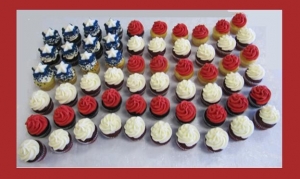 Flag Mini Cupcake Cake