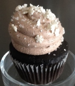 Frozen Hot Chocolate Cupcake 