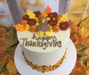 Happy Thanksgiving Turkey Cake