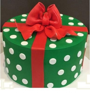 Holiday Gift Box Cake