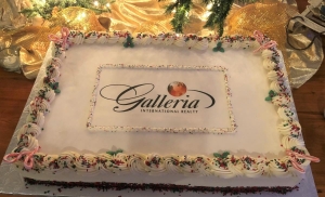 Holiday Sheet Cake with Logo