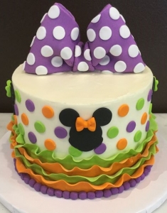 Minnie Mouse Neon Color Cake