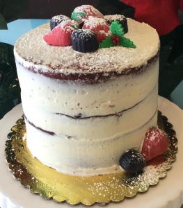 Naked Holiday Cake