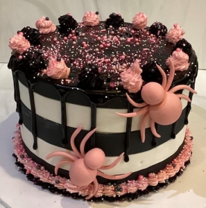 Pink Spider Cake