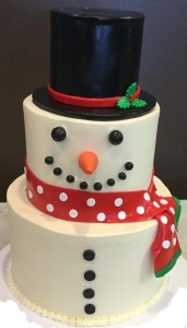 Tiered Snowman Cake 